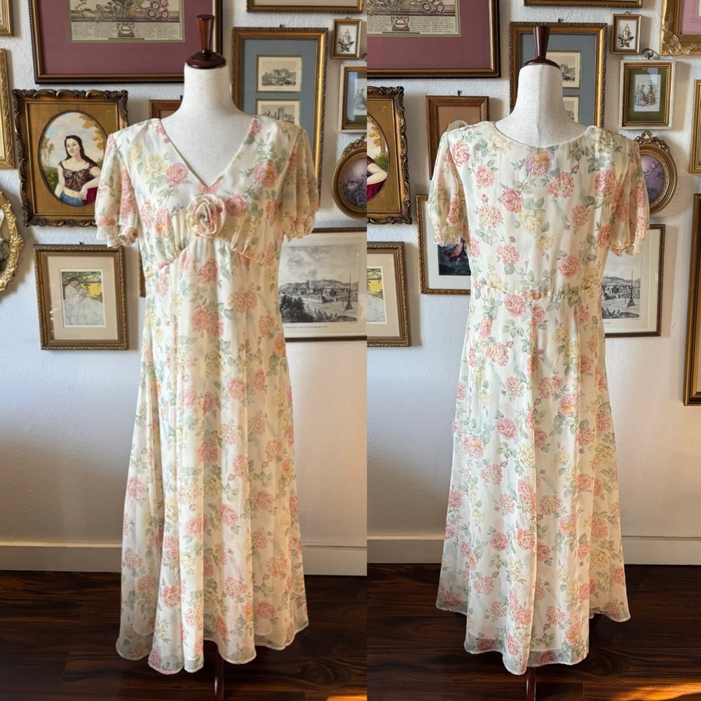 Vintage Floral Dress